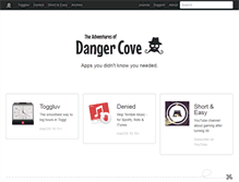 Tablet Screenshot of dangercove.com